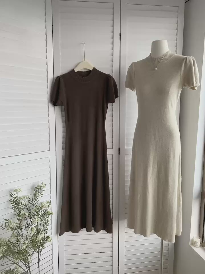 HELLO MILK TEE- 85516 圓領連衣裙