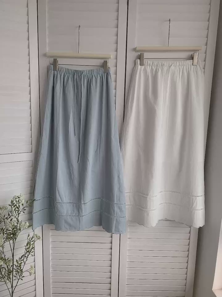 HELLO MILK TEE- 85443 花邊半裙