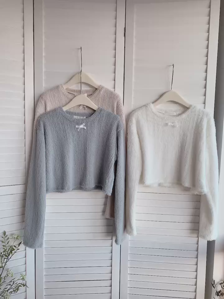 HELLO MILK TEE- 85691 圓領毛衣