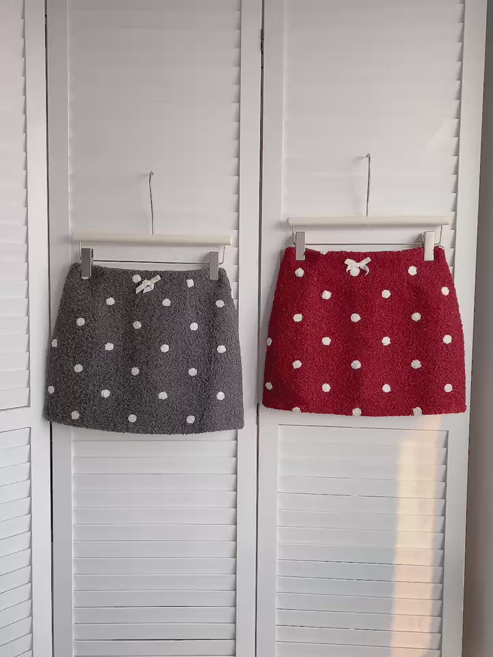 HELLO MILK TEE- 85860 點點短裙