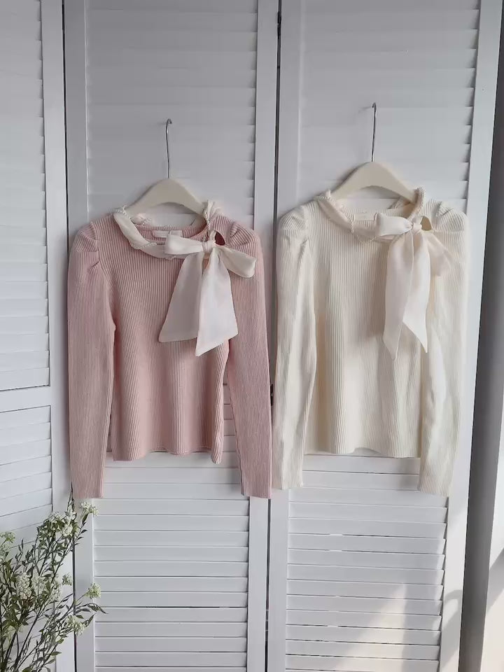 HELLO MILK TEE- 85766 氣質針織衫