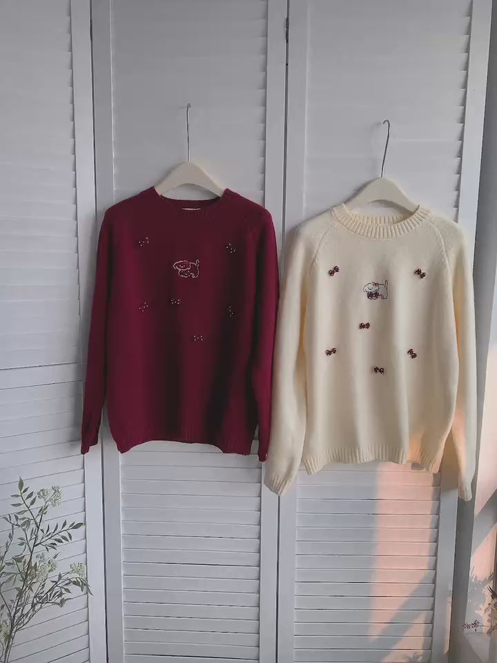 HELLO MILK TEE- 85810 圓領針織衫