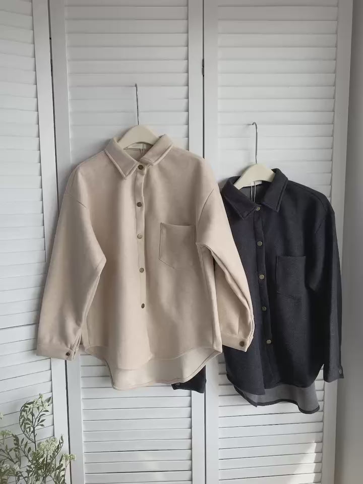 HELLO MILK TEE- 85631 羊絨外套