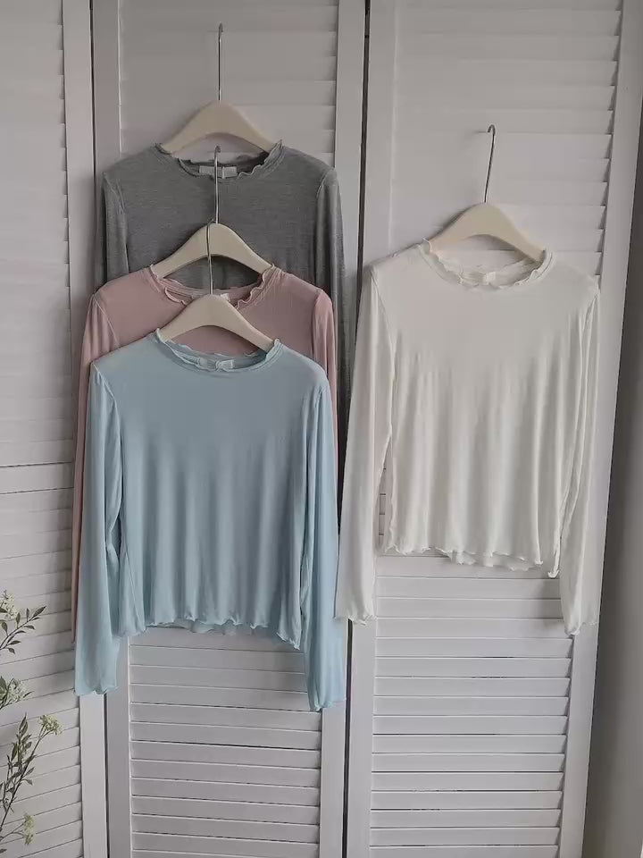 HELLO MILK TEE- 85515 簡約打底衫