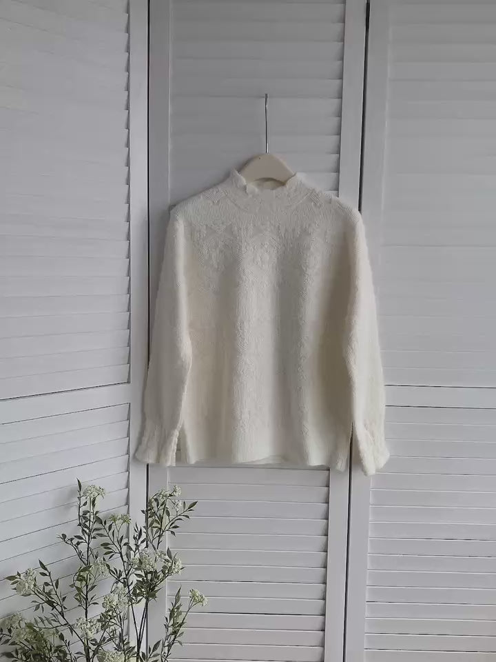 HELLO MILK TEE- 85601 鉤花小衫