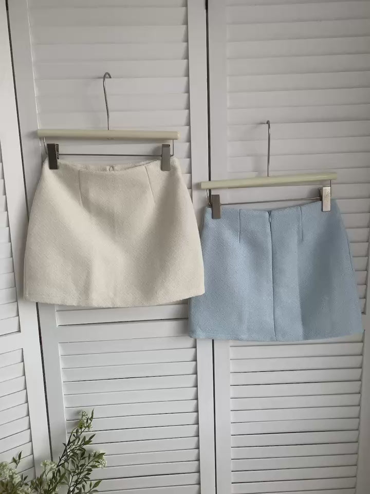 HELLO MILK TEE- 85660 小香風短裙