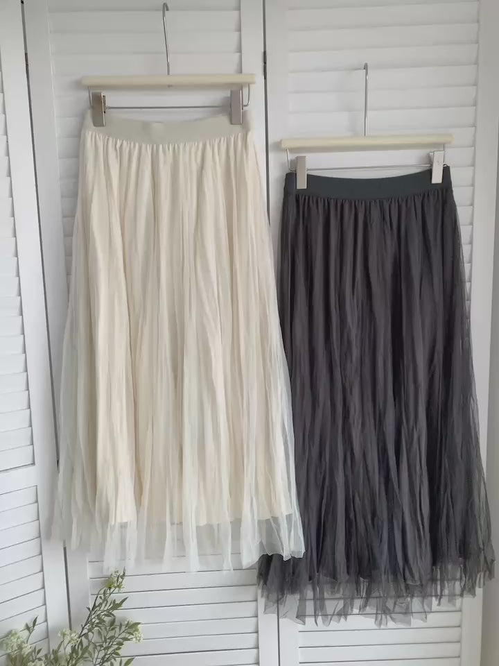 HELLO MILK TEE- 85545 兩面穿半裙