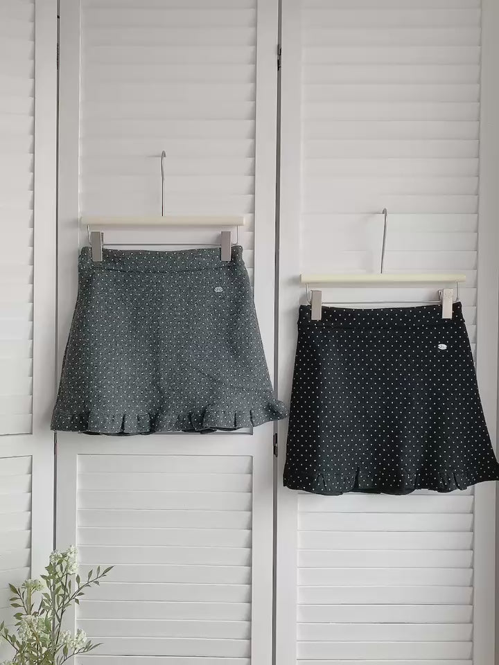 HELLO MILK TEE- 85482 點點短裙