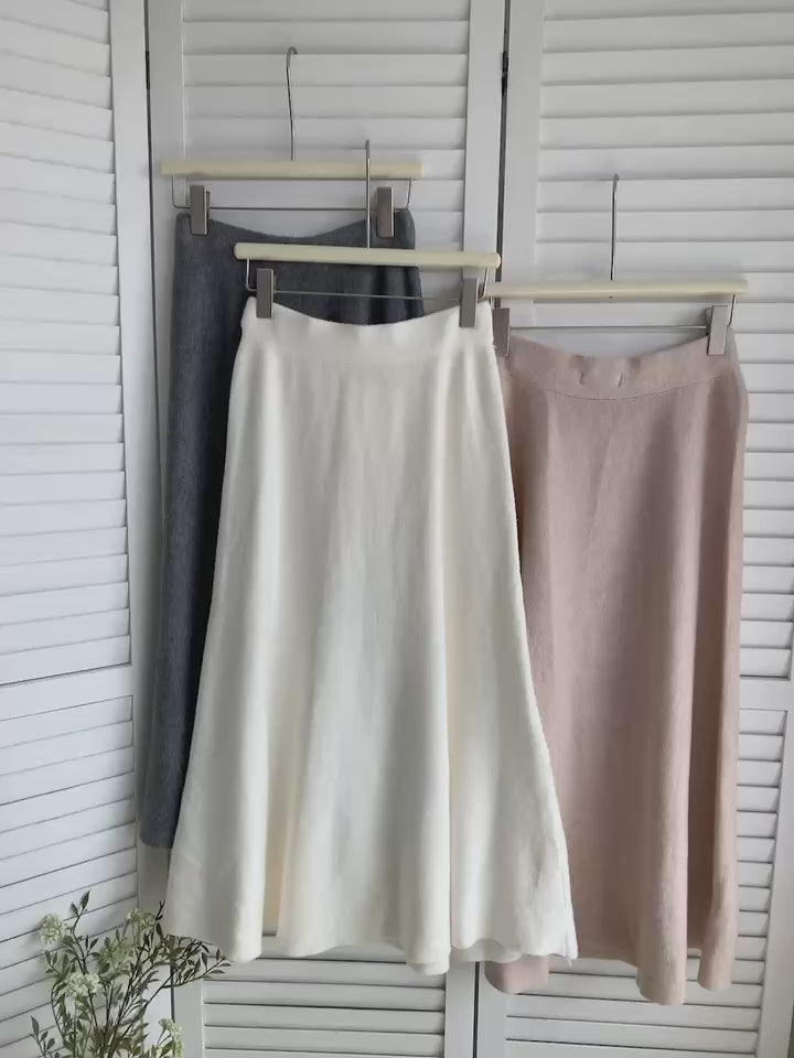 HELLO MILK TEE- 85614 質感半裙