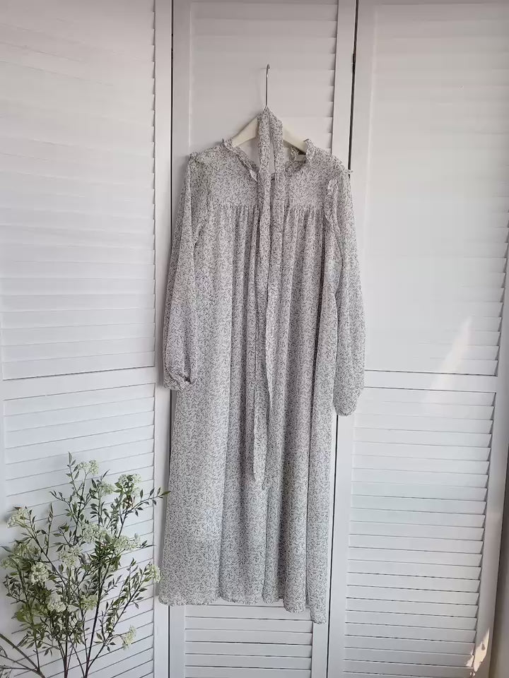 HELLO MILK TEE- 85572 法式碎花裙