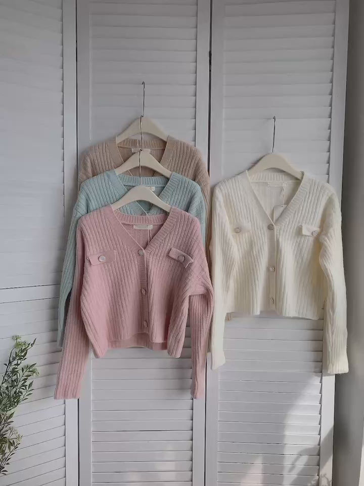 HELLO MILK TEE- 85735 針織開衫