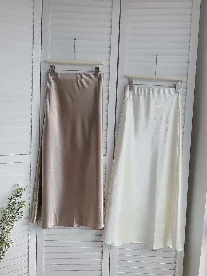 HELLO MILK TEE- 85673 簡約半裙