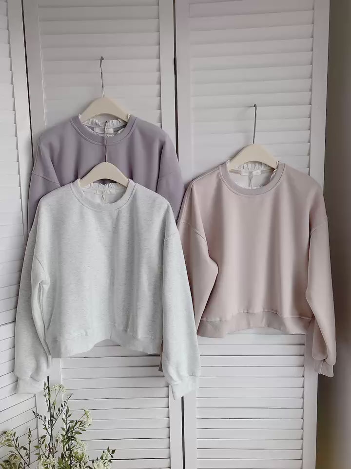 HELLO MILK TEE- 85685 圓領衛衣