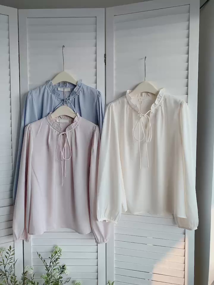 HELLO MILK TEE- 85771 珍珠小衫