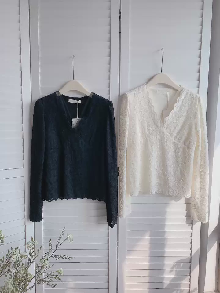 HELLO MILK TEE- 85824 法式上衣