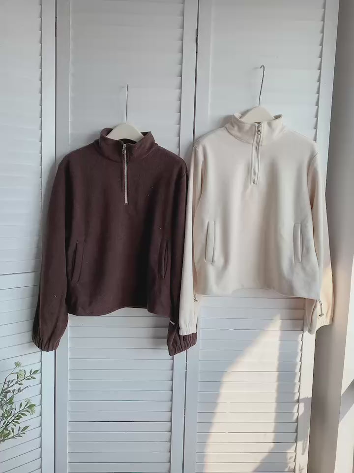 HELLO MILK TEE- 85816 半高領衛衣