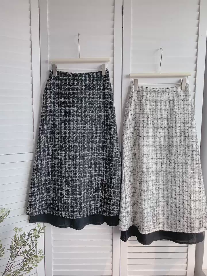 HELLO MILK TEE- 85797 小香風半裙