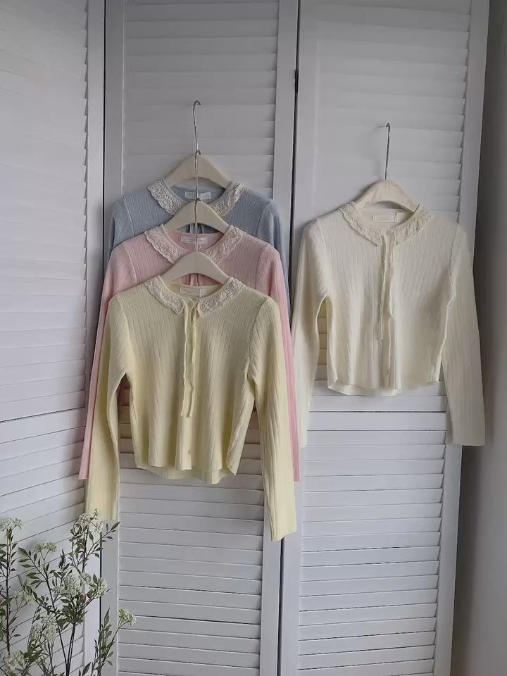 HELLO MILK TEE- 85500 系帶長須衫