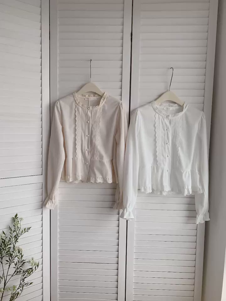 HELLO MILK TEE- 85637 法式小衫