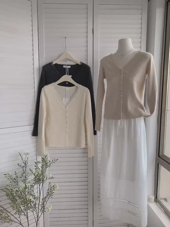 HELLO MILK TEE- 85518 修身針織衫