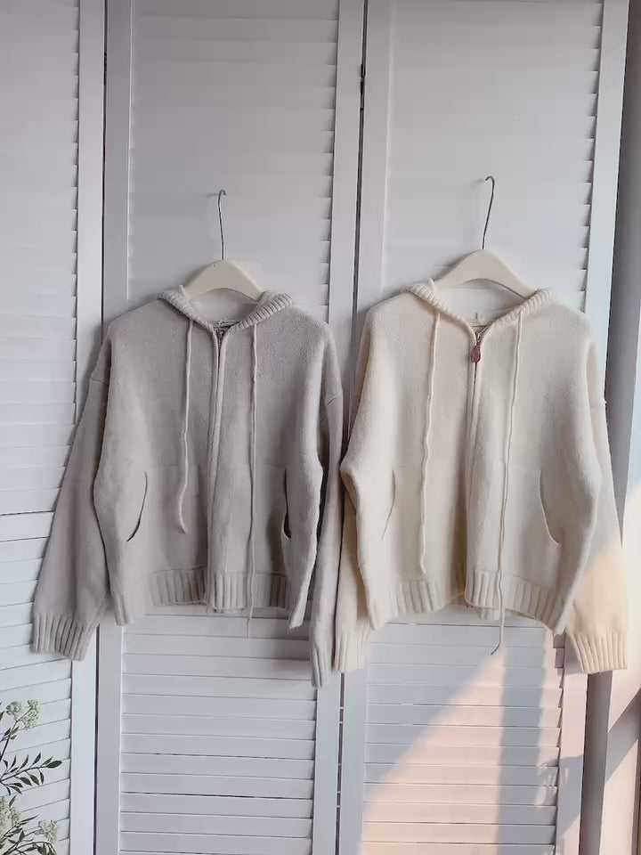 HELLO MILK TEE- 85761 拉鏈上衣