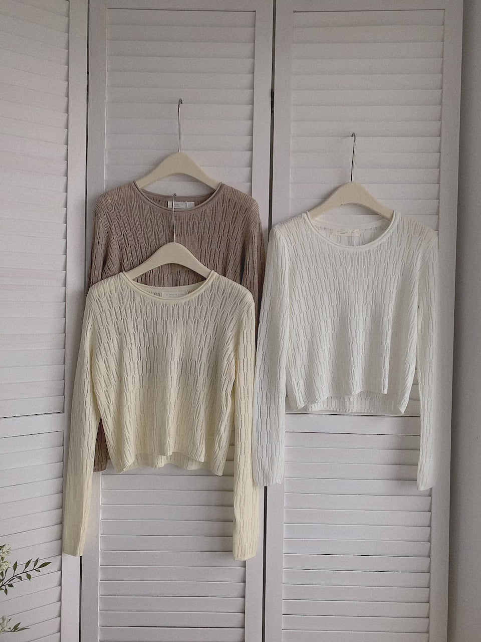 HELLO MILK TEE- 85487 圓領針織衫