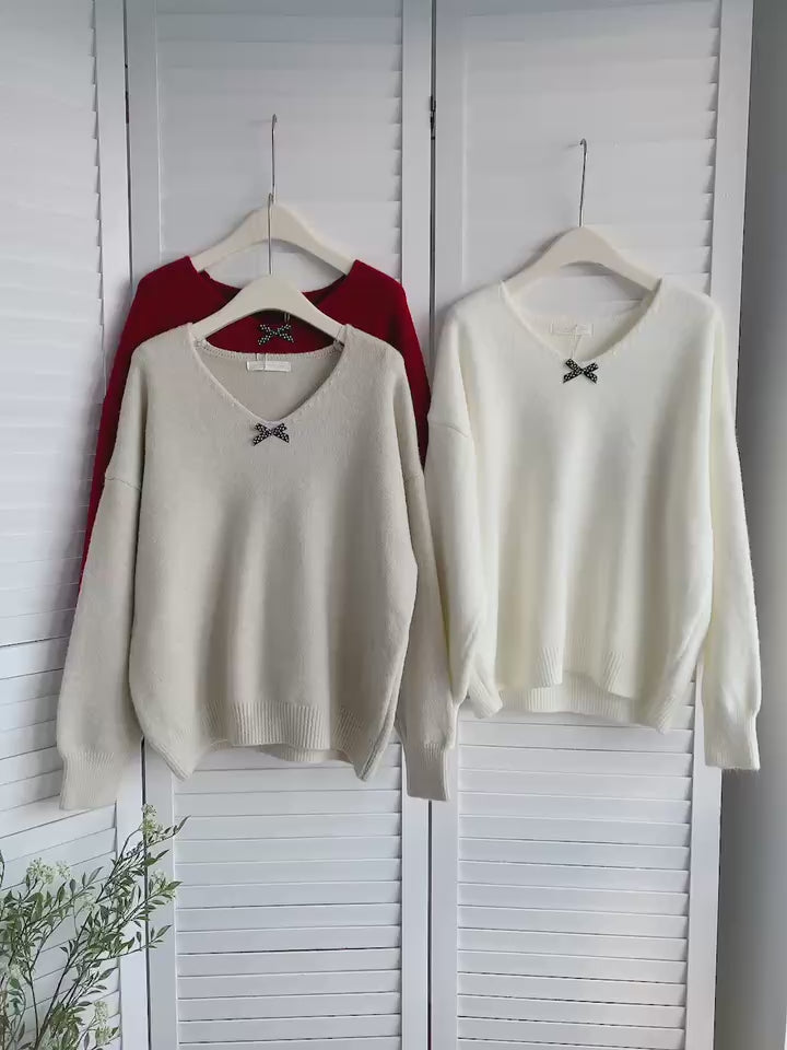 HELLO MILK TEE-85880 簡約針織衫