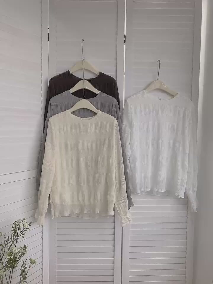 HELLO MILK TEE- 85508 氣質小衫