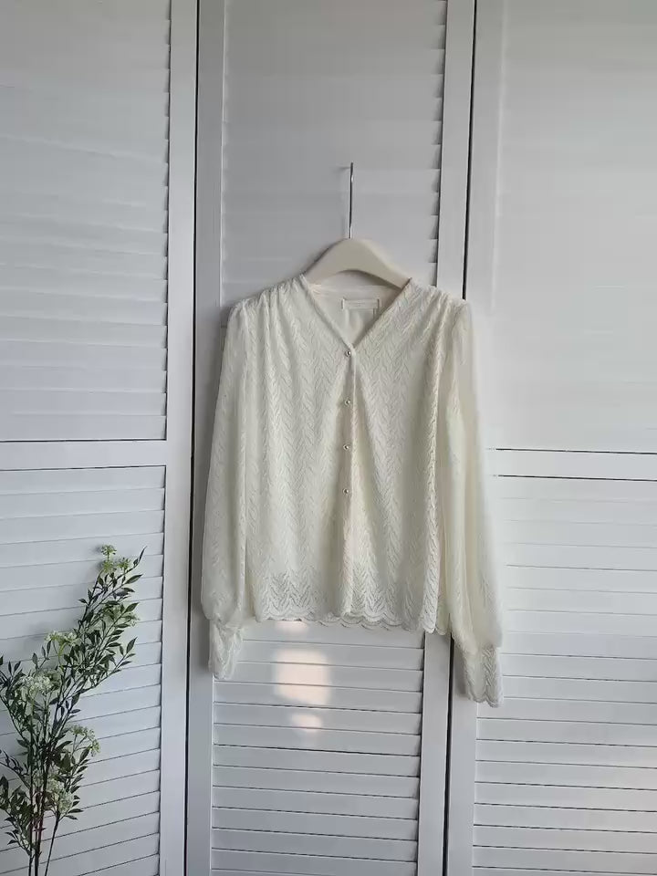 HELLO MILK TEE- 85666 法式小衫