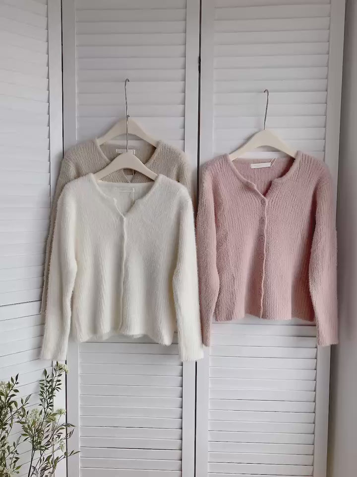 HELLO MILK TEE- 85676 坑條毛衣