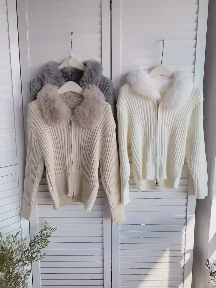 HELLO MILK TEE- 85734 拉鏈上衣