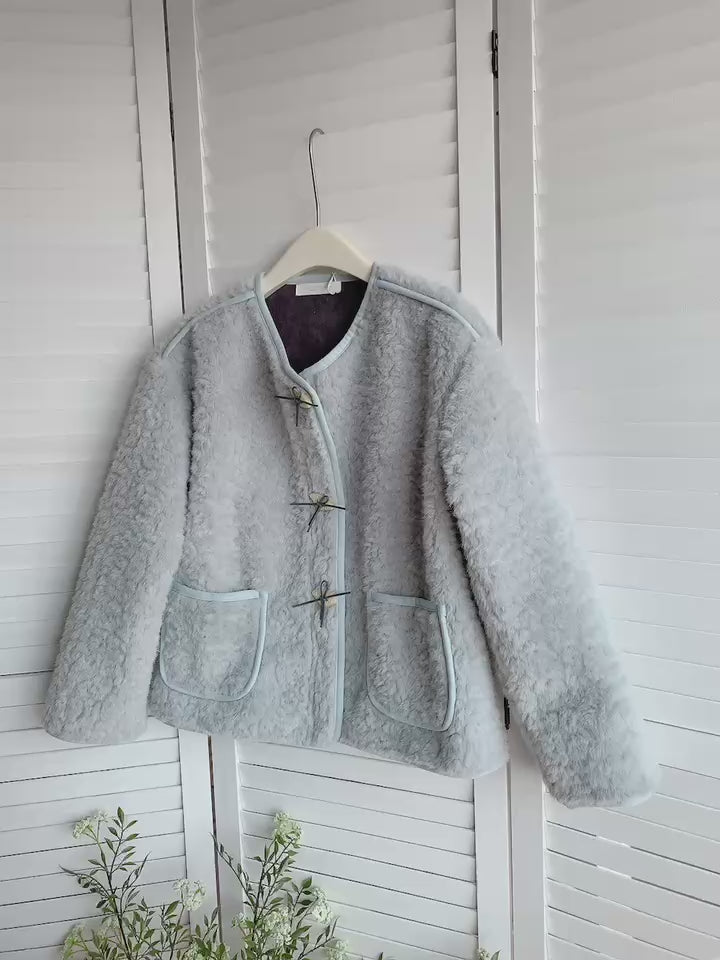 HELLO MILK TEE- 85792 毛絨外套