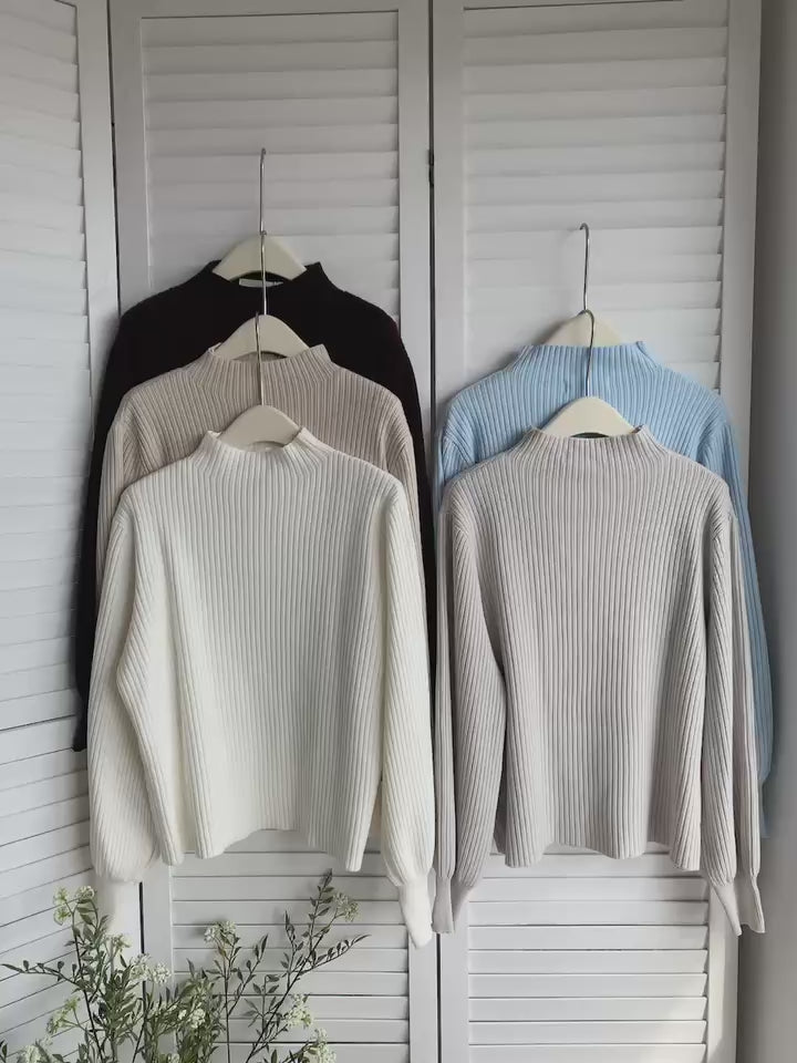 HELLO MILK TEE- 85590 燈籠袖上衣