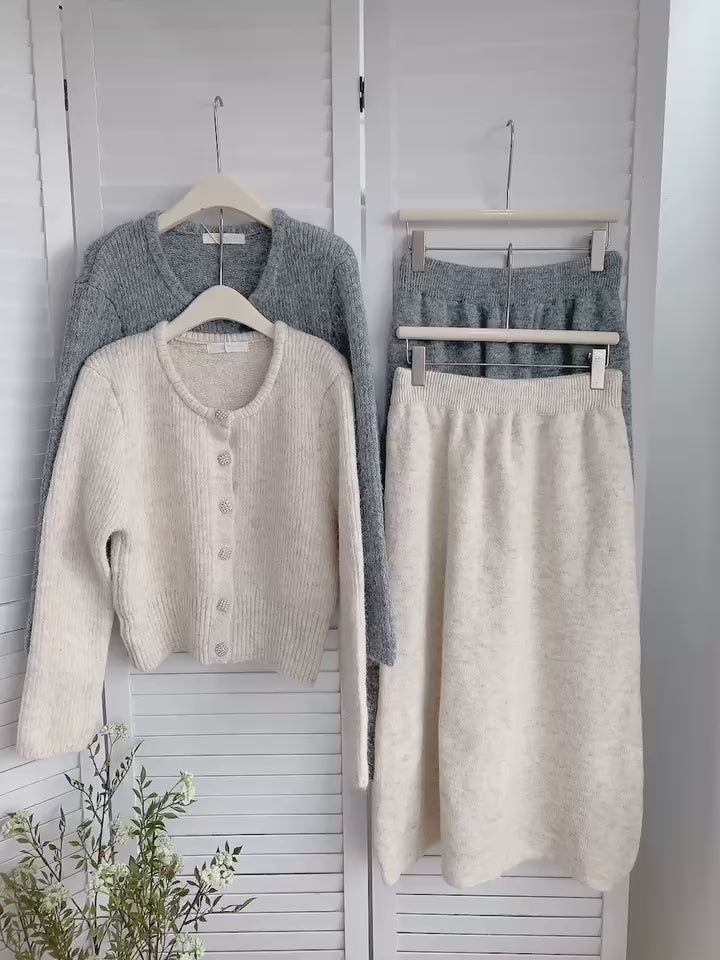 HELLO MILK TEE- 85648 圓領套裝