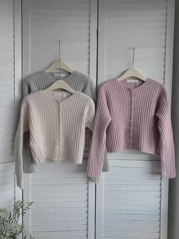 HELLO MILK TEE- 85556 短款開衫