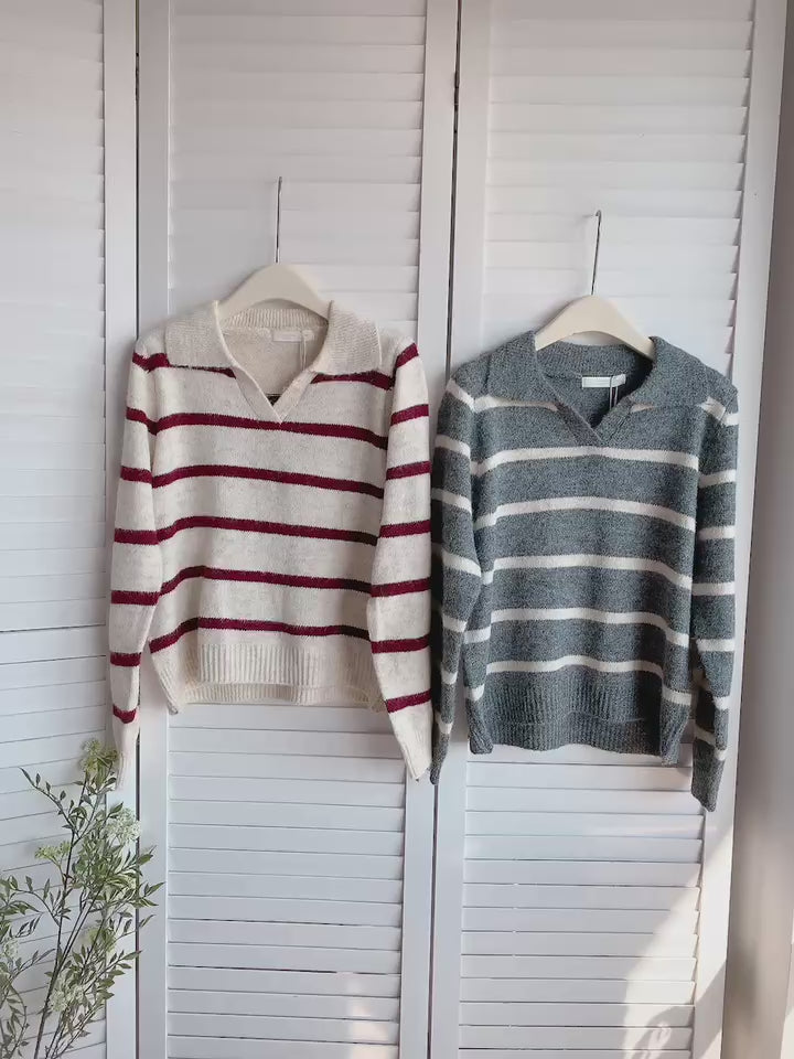 HELLO MILK TEE- 85731 條紋上衣