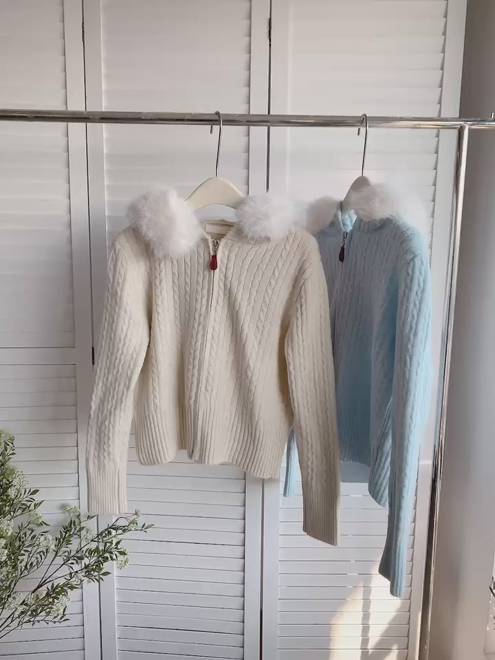 HELLO MILK TEE- 85688 拉鏈外套