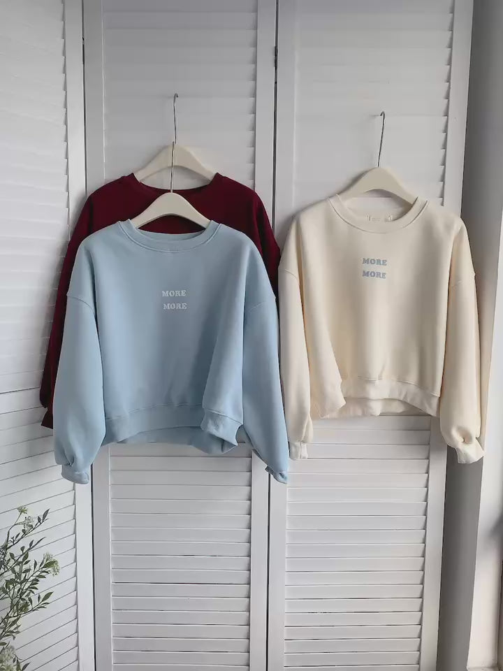 HELLO MILK TEE- 85884 圓領衛衣