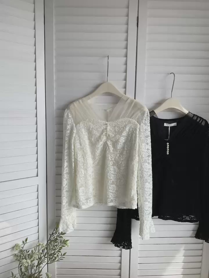 HELLO MILK TEE- 85629 拼接上衣